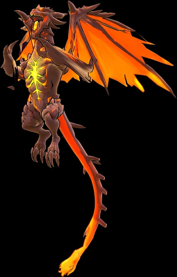 Пепельный Змей, павшее небо: так босс выглядит в игре.