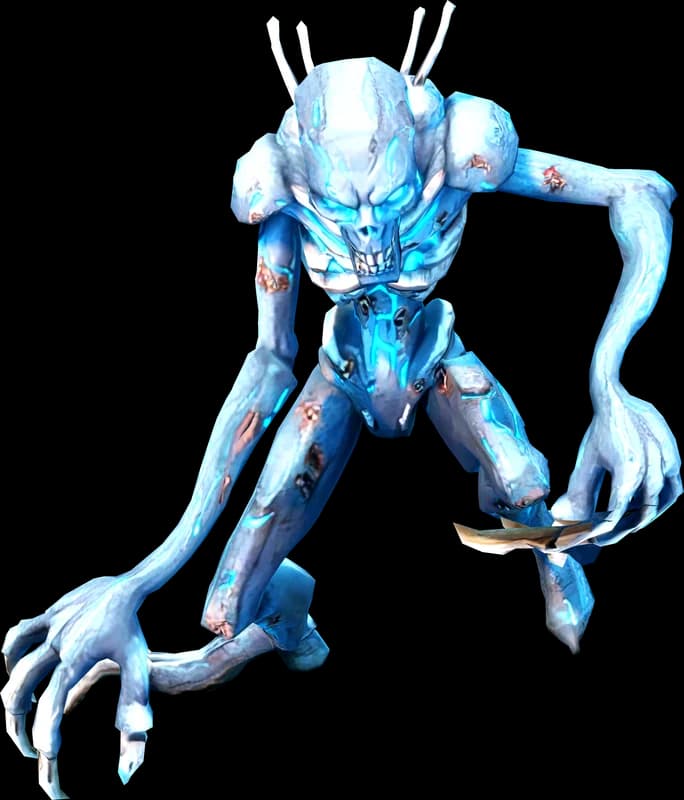 The Glow Eater, a DOSE mutant, mid attack.