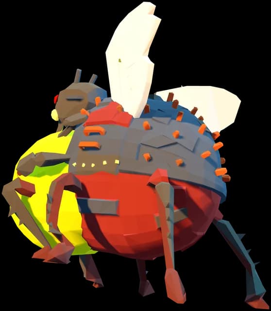 The Hive Sovereign, winged insect queen.
